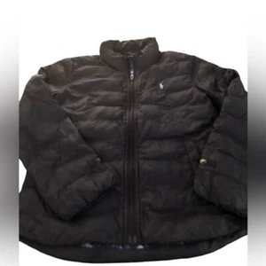 Polo Ralph Lauren Girls Blue Down Jacket (Flower lining) Size M 8-10 - Picture 1 of 8