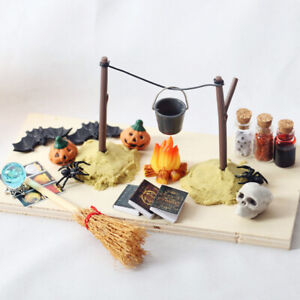 Dollhouse Miniature Halloween Pumkins Prop Pumpkin Scene Ornaments DIY Toy Decor