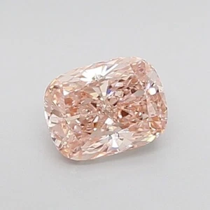 1 CT Fancy Intense Pink Elongated Cushion Lab Grown Diamond For Engagement Ring - Picture 1 of 4