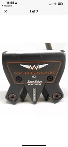 Used-Tour Edge Exotics Wingman 02 34" Putter KBS CT Tour Steel Shaft Double Bend - Picture 1 of 9