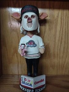 PUCKHEAD ROCKFORD ICEHOGS BOBBLEHEAD CHICAGO BLACKHAWKS PUCKKOPF BOBBLE Maskottchen - Bild 1 von 11