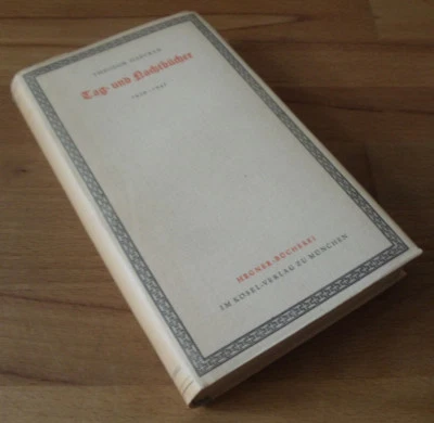 Theodor Haecker, Tag- und Nachtbücher, Hegner-Bücherei, Original-Schutzumschlag - Bild 1 von 4