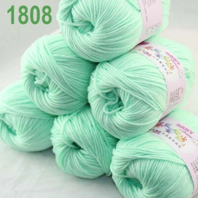 Sale 6Skeinsx50gr DK Baby Cashmere Silk Wool Hand Knitting Scarf Crochet Yarn 08 - Image 1 of 4