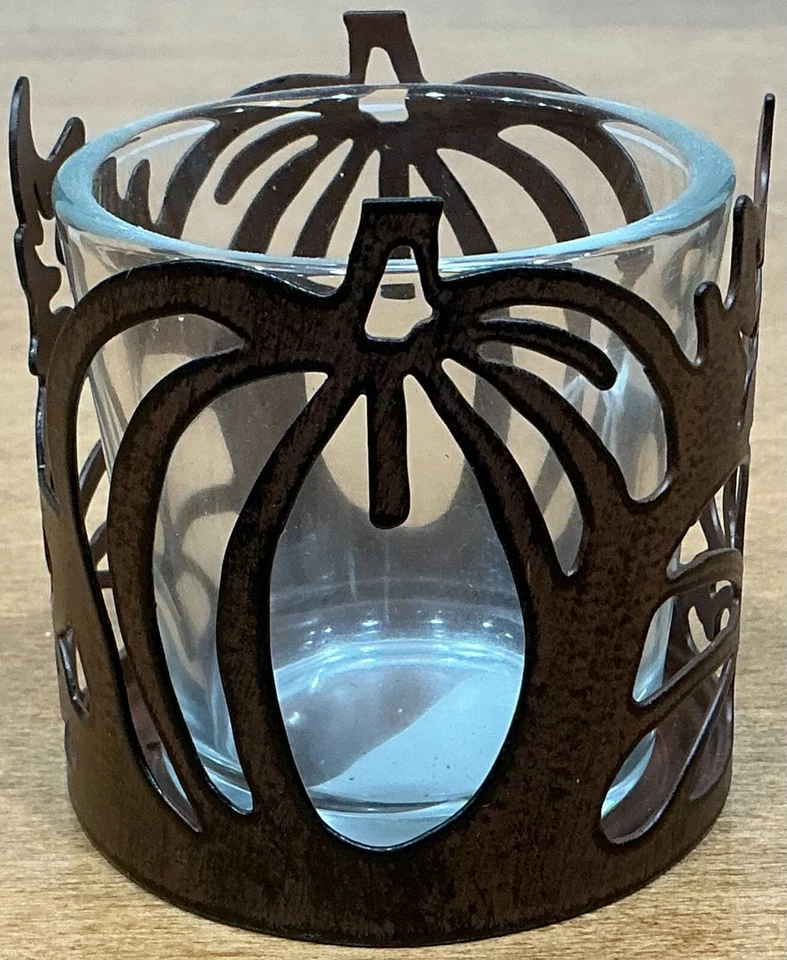 Yankee Candle METAL PUMPKIN VOTIVE Bonus Votive Candle #1262082