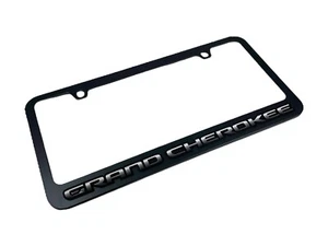 Jeep Grand Cherokee Black License Plate Frame - Picture 1 of 2