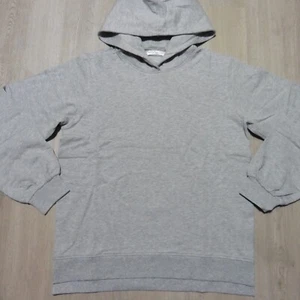 PETER MILLAR Womens S SMALL RELAXED LAVA WASH HOODIE BRITISH GREY PULLOVER - Picture 1 of 12