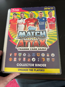 16/17 Topps Match Attax Premier League Trading Card Binder with 399 Cards