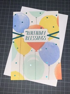 Hallmark DaySpring Birthday Card: Balloons Blessings Faithful Proverbs 28:20 - Bild 1 von 7