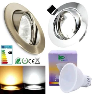 1-30x LED Einbaustrahler Rahmen GU10 230V Einbauspot Einbaurahmen Einbauleuchte - Bild 1 von 18