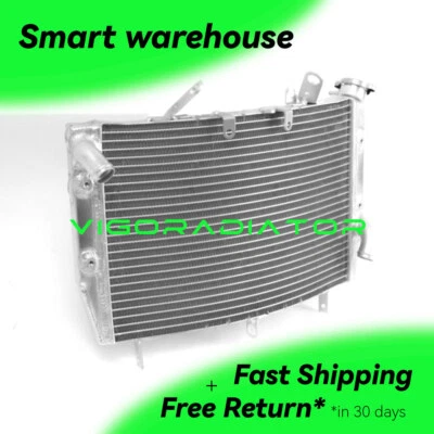 Radiador Vigo de aluminio compatible con Yamaha YZF R6 2006-2016 2015 2014 2013 2012 2011 2009 Foto 1 de 4