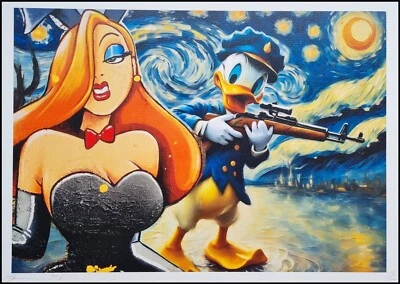 DEATH NYC * Jessica Rabbit * 45 x 32 cm * signed * limited*Certificate # xx/120 - Bild 1 von 4