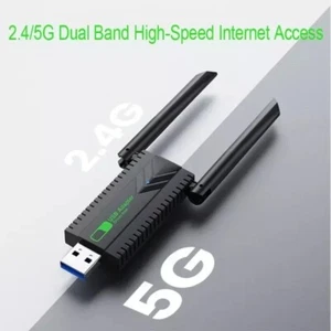 1300Mbps WiFi USB Adapter Dual Band 2.4G+5Ghz Wi-Fi Dongle 4 Antenna 802.11AC US - Picture 1 of 6