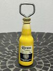 Corona Extra ~ Round Wood And Metal Bottle Opener Barware Pub Accessory