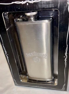 Jack Daniels vecchio n. 7 fiaschette per stivali sottili in acciaio inox 5 oz. NUOVO IN SCATOLA - Foto 1 di 3