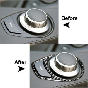 Carbon Fiber FM Switch Panel Cover For BMW 6 Series E63 E64 2004-10 M6 2004-10 - Picture 1 of 9