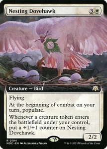 Magic The Gathering Magic The Gathering Nesting Dovehawk arte extendido March of the Machine casi nuevo - Imagen 1 de 1