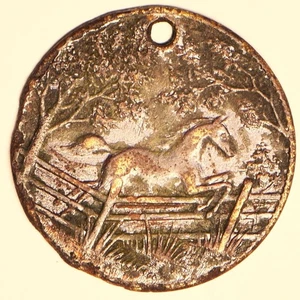 Horse Token? 21mm, Brass? You Figure It Out! No Reserve! - Picture 1 of 2