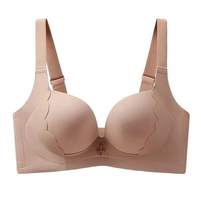 34-52CDE Big Size Wireless Bra Deep V Seamless Push Up Bralette Women Underwear - Image 1 of 4