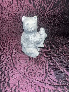 Glacial Soot Ice Age Sculptures Arctic Circle Enterprises Figurine Alaska Bear - Picture 1 of 16