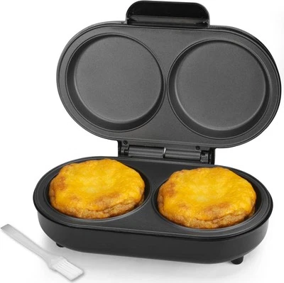 Electric Omelette Maker, Non-Stick Omelette Pan, Breakfast Sandwich Maker, Black - Image 1 of 4