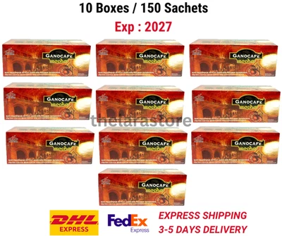 10 CAJAS Gano Café Mocha Gano Excel Ganoderma Halal 150 BOLSAS + DHL EXPRESS Foto 1 de 4