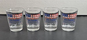 TRUMP INAUGURATION DAY 47TH PRESIDENT Logo Shot Glass  2025 Collectible Set - Picture 1 of 4