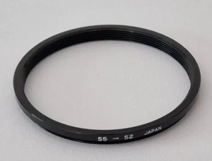 55-52mm Metal Step Up Ring Lens Adapter from 55 to 52mm Filter Thread - Picture 1 of 1