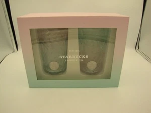 Starbucks 2021 China Rosa y Verde Ombre Grueso Coleccionista Gafas Glacial Varve - Imagen 1 de 9