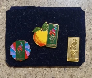 Set Of 3 Vintage Alanta 1996 Olympic Pins - Picture 1 of 4