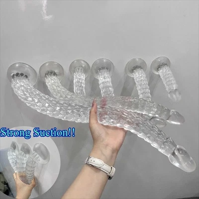 Dildo For Men Gay Anal Plug Dragon Scale 23"LONG Penis Suction Cup Women Sex Toy - Image 1 of 4
