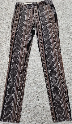 Брюки с вельветовым принтом Pilcro & The Letterpress Anthropologie 25 засечек 26x30 - Изображение 1 из 4