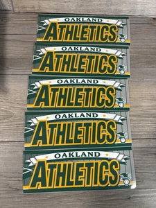 Vintage Wincraft Oakland Athletics Bumper Sticker Decal Baseball MLB - MODIFIED - Picture 1 of 4