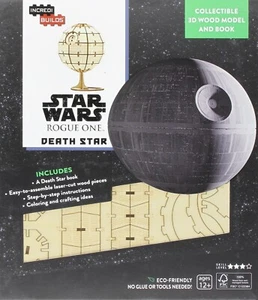 NEW IncrediBuilds STAR WARS DEATH STAR : wood Model and Book Set - Picture 1 of 3