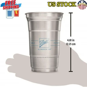 Riciclabile 9 oz. Tazze in alluminio 24 conteggi Cool Touch leggere sostenibili nuove - Foto 1 di 4