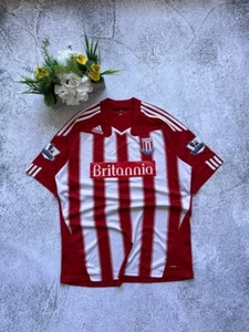 STOKE CITY JERSEY HOME FOOTBALL SHIRT 2010/2011 ADIDAS VINTAGE RARE SZ XL - Picture 1 of 11