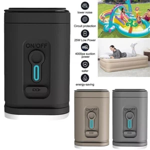 Mini Electric Air Pump USB Rechargeable Inflate Deflate Camping Bed Mattress - Picture 1 of 18