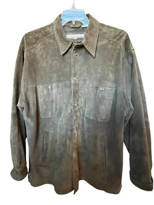 Perry Ellis Genuine Leather Men’s Coat - Picture 1 of 5