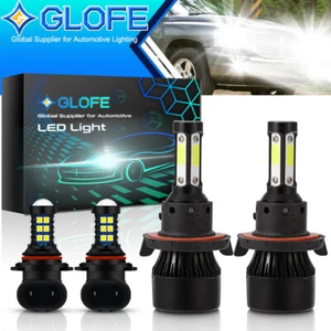 White COB For Dodge Dakota 2005-2009 6000K LED Headlight Hi/Lo+Fog Light Bulbs - Picture 1 of 8