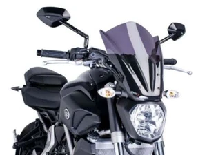 Puig Dark Smoke New Generation Touring Screen Yamaha FZ-07 2014-2017 - Picture 1 of 2