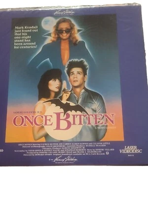 ONCE BITTEN VAMPIRE COMEDY JIM CARREY 1985 LASERDISC NEW SEALED. - Image 1 of 4