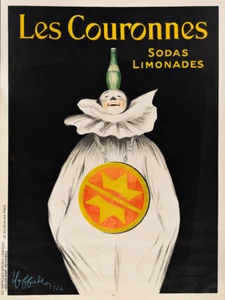 Couronnes 1924 Cappiello comida francesa bebida publicidad Giclee estampado en lona 18x24 - Imagen 1 de 3