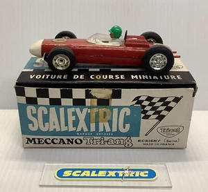= FRANCÉS SCALEXTRIC TRI-ANG AÑOS 60 FJ C73 PORSCHE F1 (EXCELENTE CAJA) ROJO OSCURO - Imagen 1 de 16