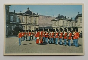 Vintage Postcard - The Royal Guard at Amalienborg Palace - Copenhagen - Picture 1 of 2