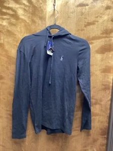 Women NWT "Polo Ralph Lauren" blk hoodie long sleeve T-shirt. Soze XS REg.$55.0 - Picture 1 of 2