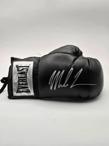 Iron Mike Tyson Signed Black Everlast Boxing Glove JSA Cert. - Picture 1 of 5
