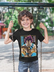 Camiseta de algodón orgánico para niños anime Dragon Ball Son Goku Vegeta Cell saiyan - Imagen 1 de 8