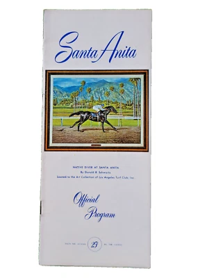 Zapatero deflector Santa Anita San Jacinto Dignatas 1968 Whitingham Blum Pincay Foto 1 de 4