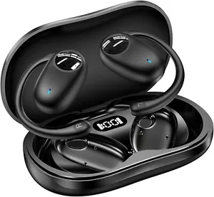 Over-Ear Headphones Wireless Earbuds 60hrs Playback IPX7 Waterproof Earphones - Picture 1 of 7