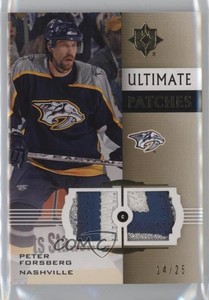 2007-08 Ultimate Collection Jerseys /25 Peter Forsberg #UP-PF Patch HOF