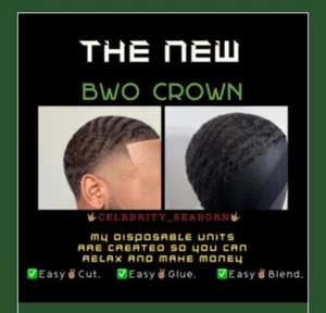🇺🇸ManWeave STUNNATAPE Wave 360 Toupee Large Adhesive SkinBase HandMade🦾 - Picture 1 of 1